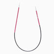 Load image into Gallery viewer, Pink and black circular knitting needles.