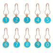 Load image into Gallery viewer, Numbered Row Counter Stitch Markers
