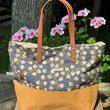 Load image into Gallery viewer, Vele Extra Large Tote Bag with Floral Pattern