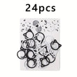 Load image into Gallery viewer, Temu Knitting Notions Black and White Cat Ear Stitch Markers Set for Knitting & Crochet, 24 pieces joeriaknits