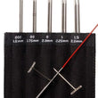 Load image into Gallery viewer, ChiaoGoo Knitting Needle Sets ChiaoGoo - 4" TWIST Interchangeable Red Lace Mini Needle Set joeriaknits