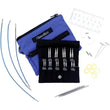 Load image into Gallery viewer, ChiaoGoo Knitting Needle Sets ChiaoGoo Twist Blue Shorties Set - 2" and 3" Tips joeriaknits