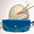 Load image into Gallery viewer, Joeriaknits Travel Pouches Blue Batik Clutch Storage: Handcrafted joeriaknits