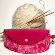 Load image into Gallery viewer, Joeriaknits Travel Pouches Pink Batik Clutch Storage: Handcrafted joeriaknits