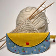 Load image into Gallery viewer, Joeriaknits Travel Pouches Yellow Tulips and Daffs Clutch Storage: Handcrafted joeriaknits