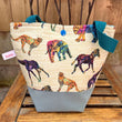 Load image into Gallery viewer, JOERIA KNITS Tote Bags Safari Animals JOERIA KNIT and CROCHET KITS FOR BEGINNERS joeriaknits