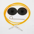 Load image into Gallery viewer, Knit Pro Circular Needles 56cm to make 80cm/32'' IC needle - Orange Knit Pro Interchangeable Circular Colour-coded Cables joeriaknits
