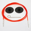 Load image into Gallery viewer, Knit Pro Circular Needles 76cm to make 100cm/40'' IC needle - Red Knit Pro Interchangeable Circular Colour-coded Cables joeriaknits