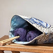 Load image into Gallery viewer, Joeriaknits Storage Pouches Large Zipper Storage Pouch: Handcrafted joeriaknits