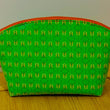 Load image into Gallery viewer, Joeriaknits Storage Pouches Green Diamonds Medium Zipper Storage Pouch: Handcrafted joeriaknits