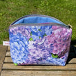 Load image into Gallery viewer, Joeriaknits Storage Pouches Hydrangea Medium Zipper Storage Pouch: Handcrafted joeriaknits