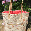 Load image into Gallery viewer, Project Bags for Knitters and Crocheters featuring floral design and zippered pocket, perfect for crafting essentials.