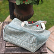 Load image into Gallery viewer, JOERIA KNITS Project Bags Tote Bag - Large - Blue Green Maze joeriaknits