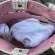 Load image into Gallery viewer, JOERIA KNITS Project Bags Tote Bag - Large - Pink Tweed joeriaknits