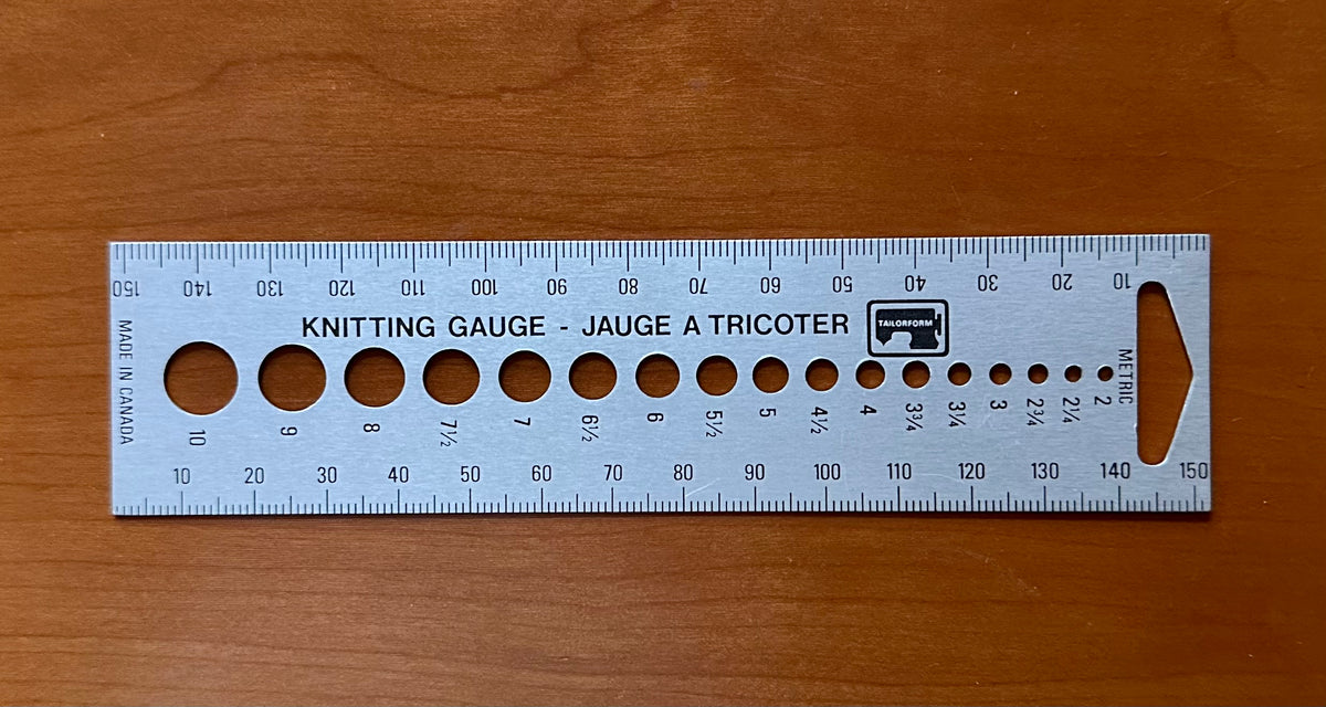 Knitting Needle and Crochet Hook Size Conversion Charts - Metric to Im