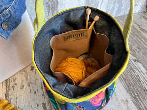 Atenti Flora Tall Premium Knitting and Crochet Project Bag