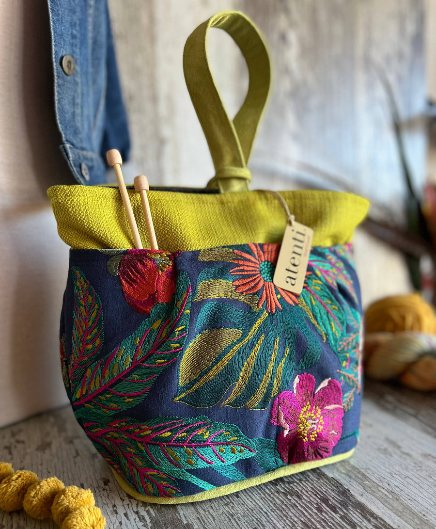 Atenti Flora Tall Premium Knitting and Crochet Project Bag