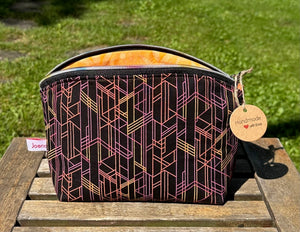 Medium Zipper Storage Pouch: Handcrafted