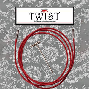 ChiaoGoo Twist Red Cables - Small