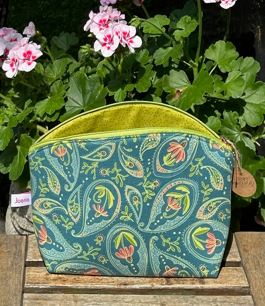 Large Zipper Storage Pouch: Handcrafted
