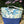 Load image into Gallery viewer, Fleur tote bag front with floral print and blue base.
