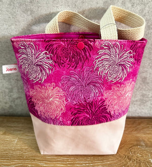 Flower Power Children's Project Bag with pink floral design