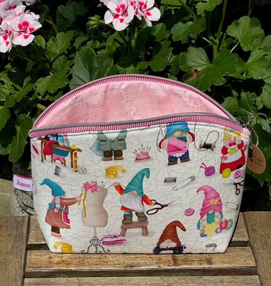 Large Zipper Storage Pouch: Handcrafted