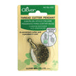 Load image into Gallery viewer, Yarn Cutter Pendant by Clover, stylish and practical tool for knitters and crocheters, antique gold design.
