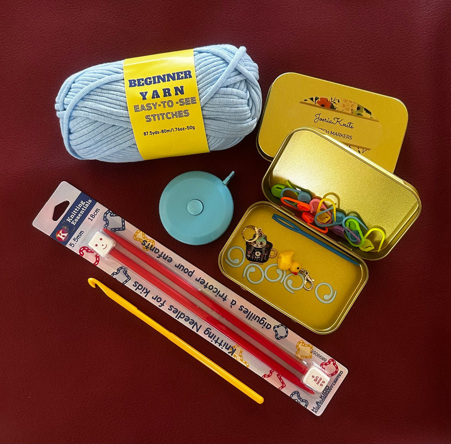 JOERIA KNIT and CROCHET KITS FOR BEGINNERS
