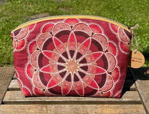 Medium Zipper Storage Pouch: Handcrafted