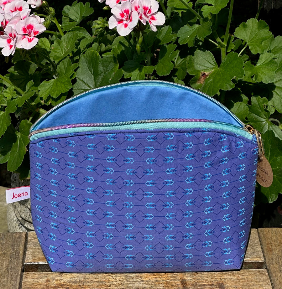 Large Zipper Storage Pouch: Handcrafted