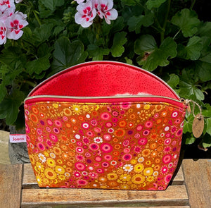Large Zipper Storage Pouch: Handcrafted