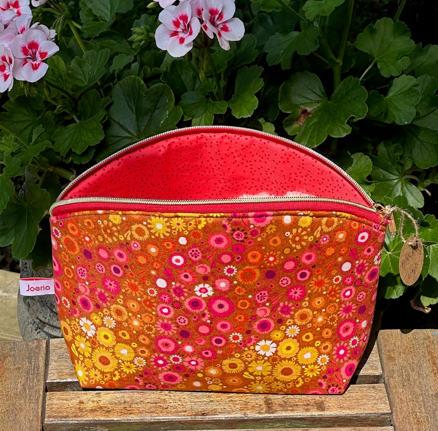 Large Zipper Storage Pouch: Handcrafted
