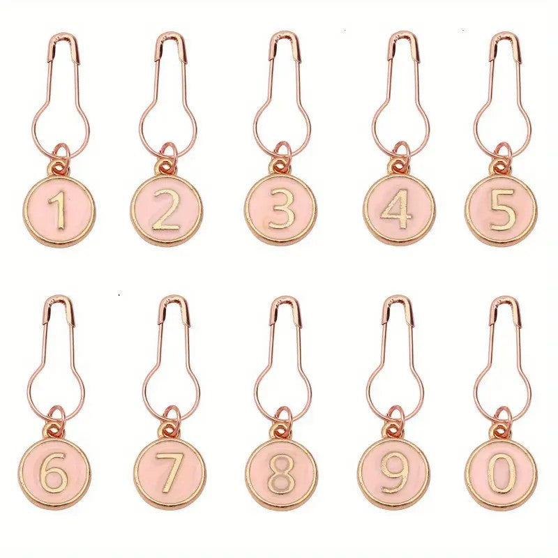 Numbered Row Counter Stitch Markers