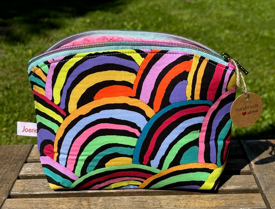 Medium Zipper Storage Pouch: Handcrafted
