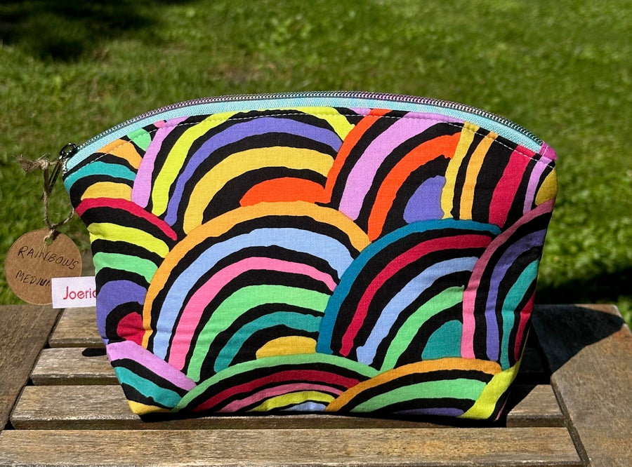 Medium Zipper Storage Pouch: Handcrafted