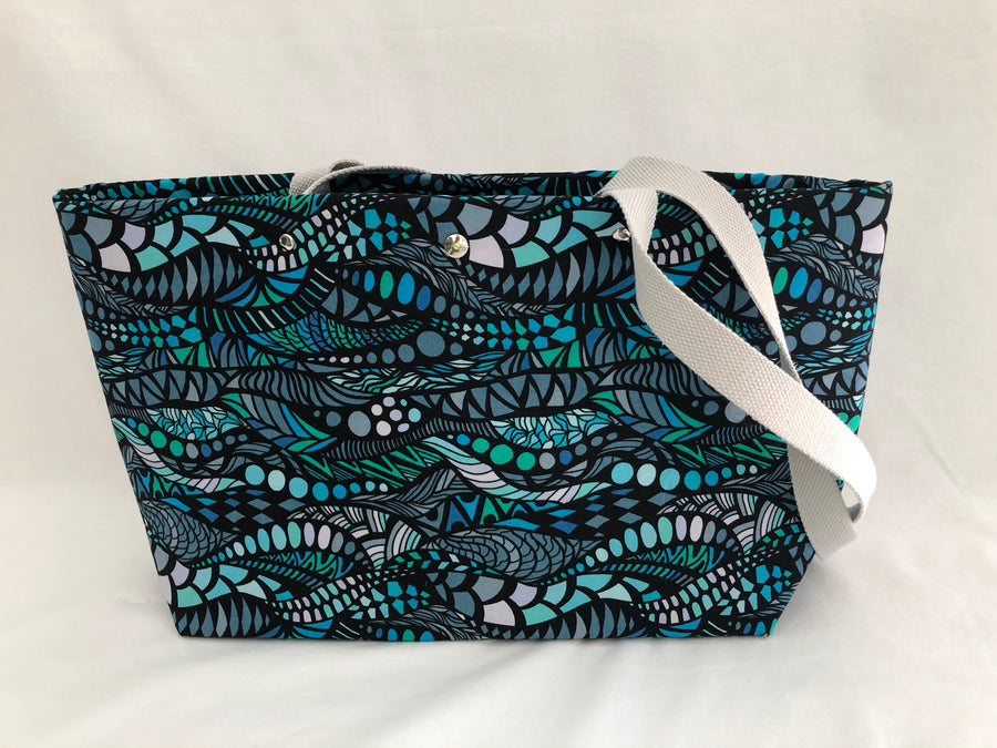These unique handmade project bags are great for storing and carrying your works in progress (WIP).  Whether you are a knitter or a crocheter, you will find the perfect bag for your next project. 