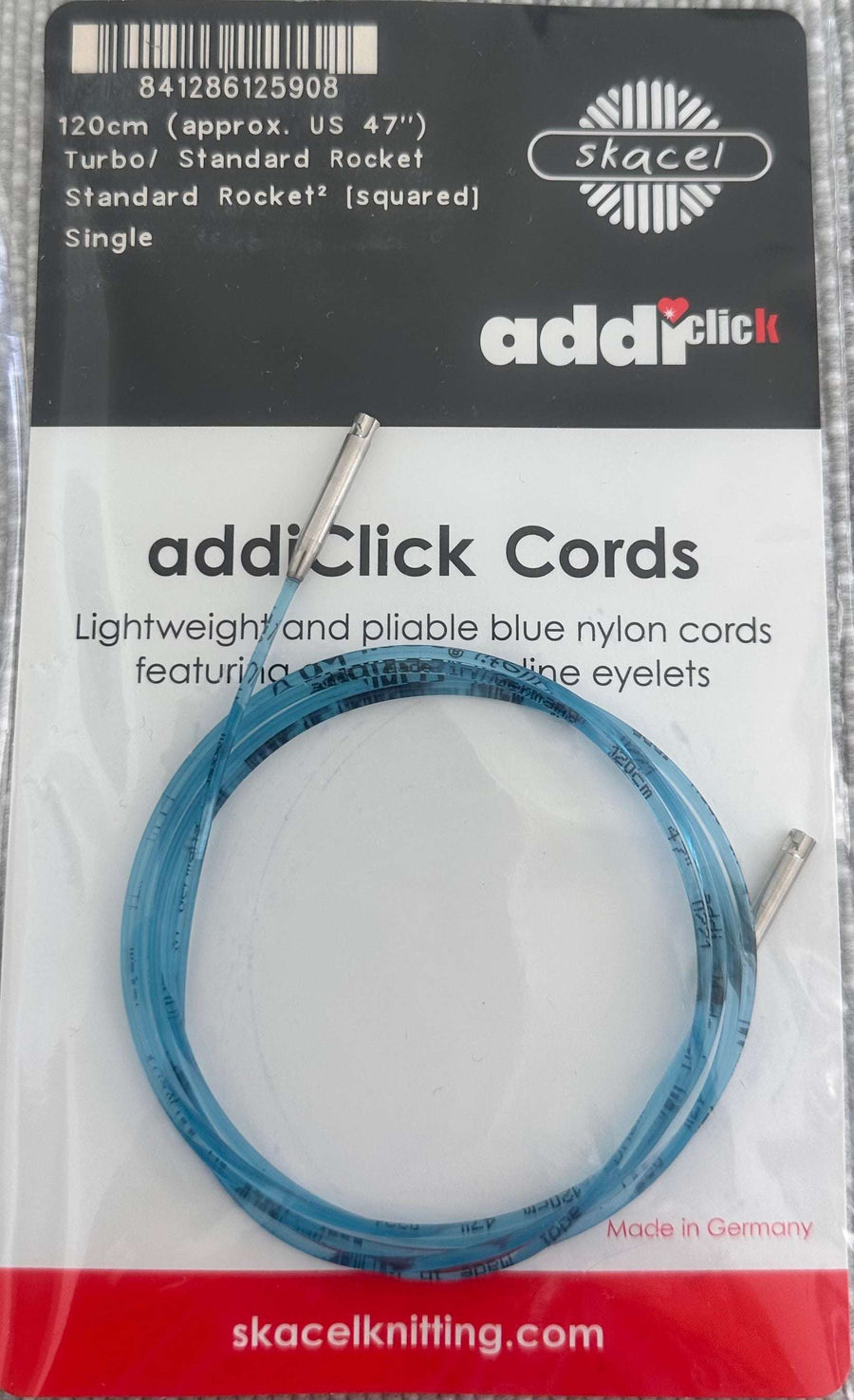 Addi Circular Needles 120 cm (47") Addi Click Standard Nylon Cords joeriaknits