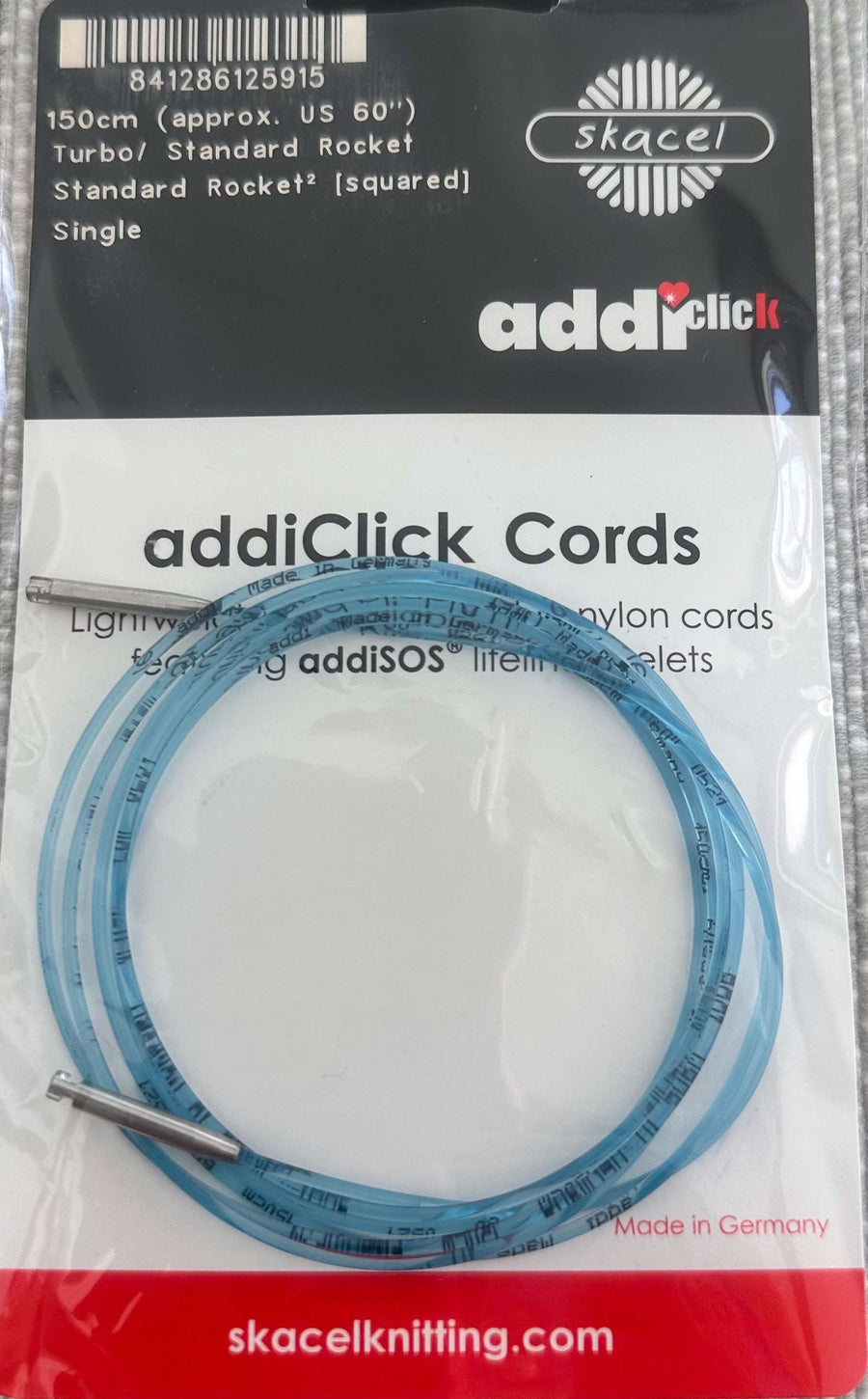 Addi Circular Needles 150 cm (60") Addi Click Standard Nylon Cords joeriaknits