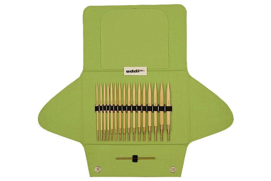 Addi Knitting Needles AddiClick Bamboo Interchangeable Knitting Needle Set joeriaknits