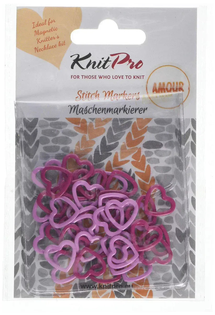KnitPro Knitting Notions Amour Stitch Markers, 40 pieces from KnitPro joeriaknits