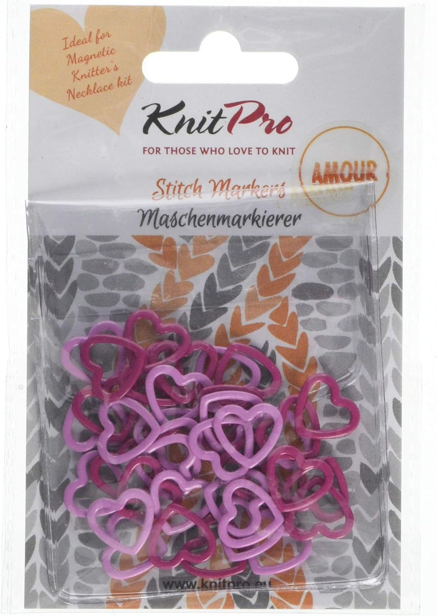 KnitPro Knitting Notions Amour Stitch Markers, 40 pieces from KnitPro joeriaknits
