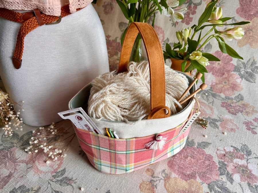 Atenti Tote Bags Atenti Bubblegum Caddy Knitting and Crochet Organizer joeriaknits