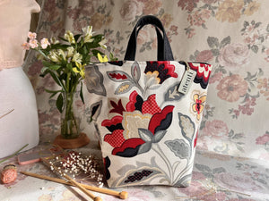 Atenti Project Bags Atenti Carmine Hope Knitting and Crochet Project Bag joeriaknits