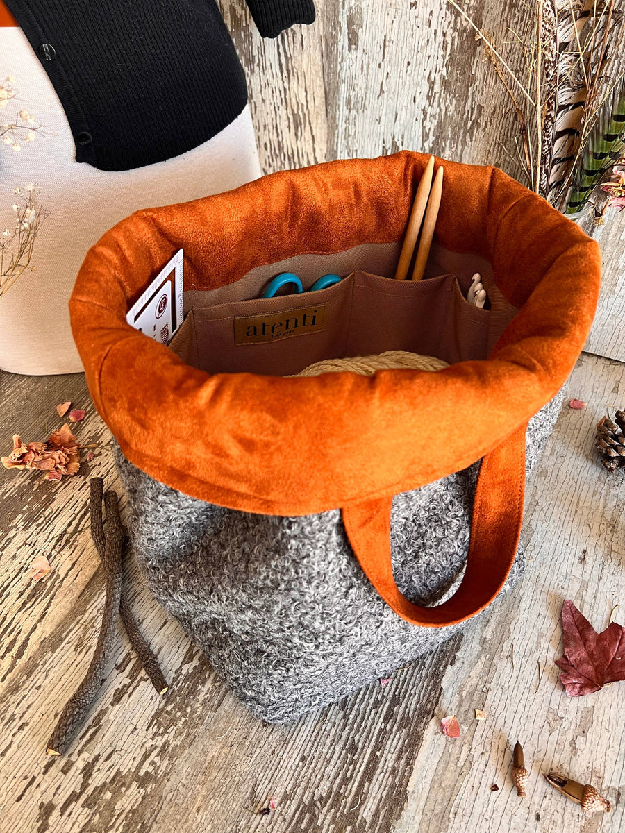 Atenti Tote Bags Atenti - Charlie Hope Knitting and Crochet Project Bag joeriaknits