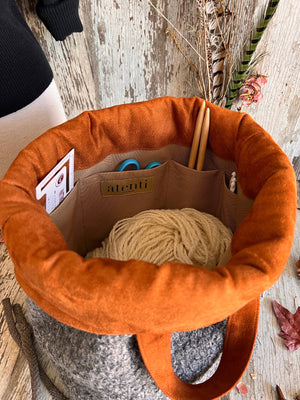 Atenti Tote Bags Atenti - Charlie Hope Knitting and Crochet Project Bag joeriaknits