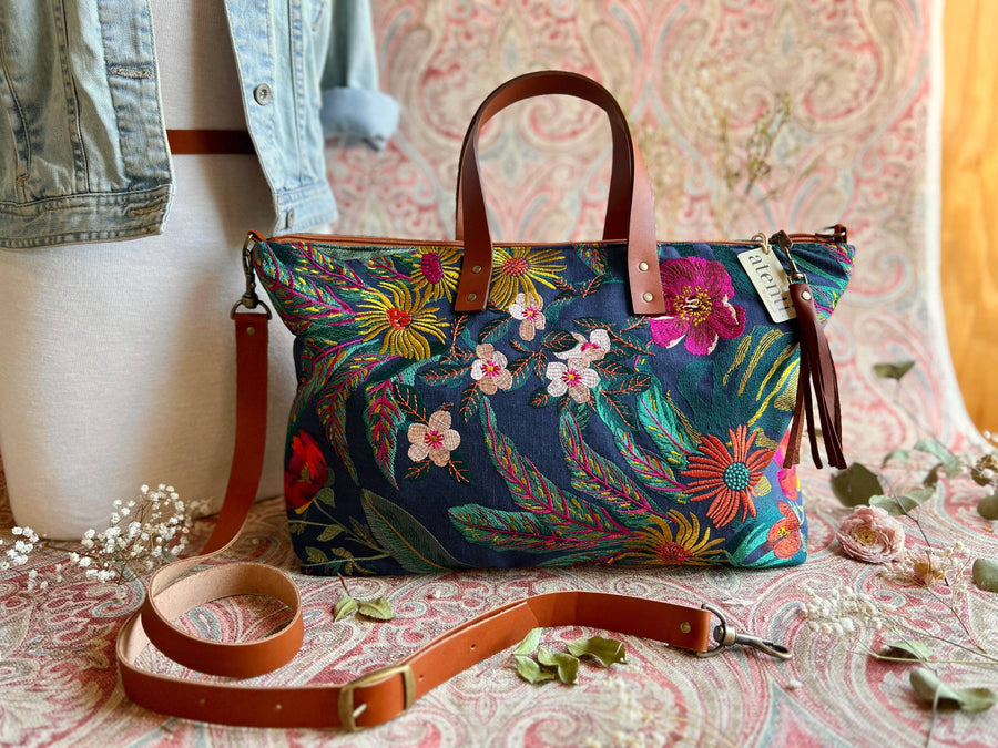 Atenti Tote Bags Atenti - Flora Buddy Carryall Tote Bag joeriaknits