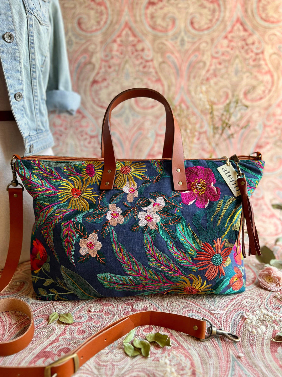 Atenti Tote Bags Atenti - Flora Buddy Carryall Tote Bag joeriaknits