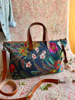 Atenti Tote Bags Atenti - Flora Buddy Carryall Tote Bag joeriaknits