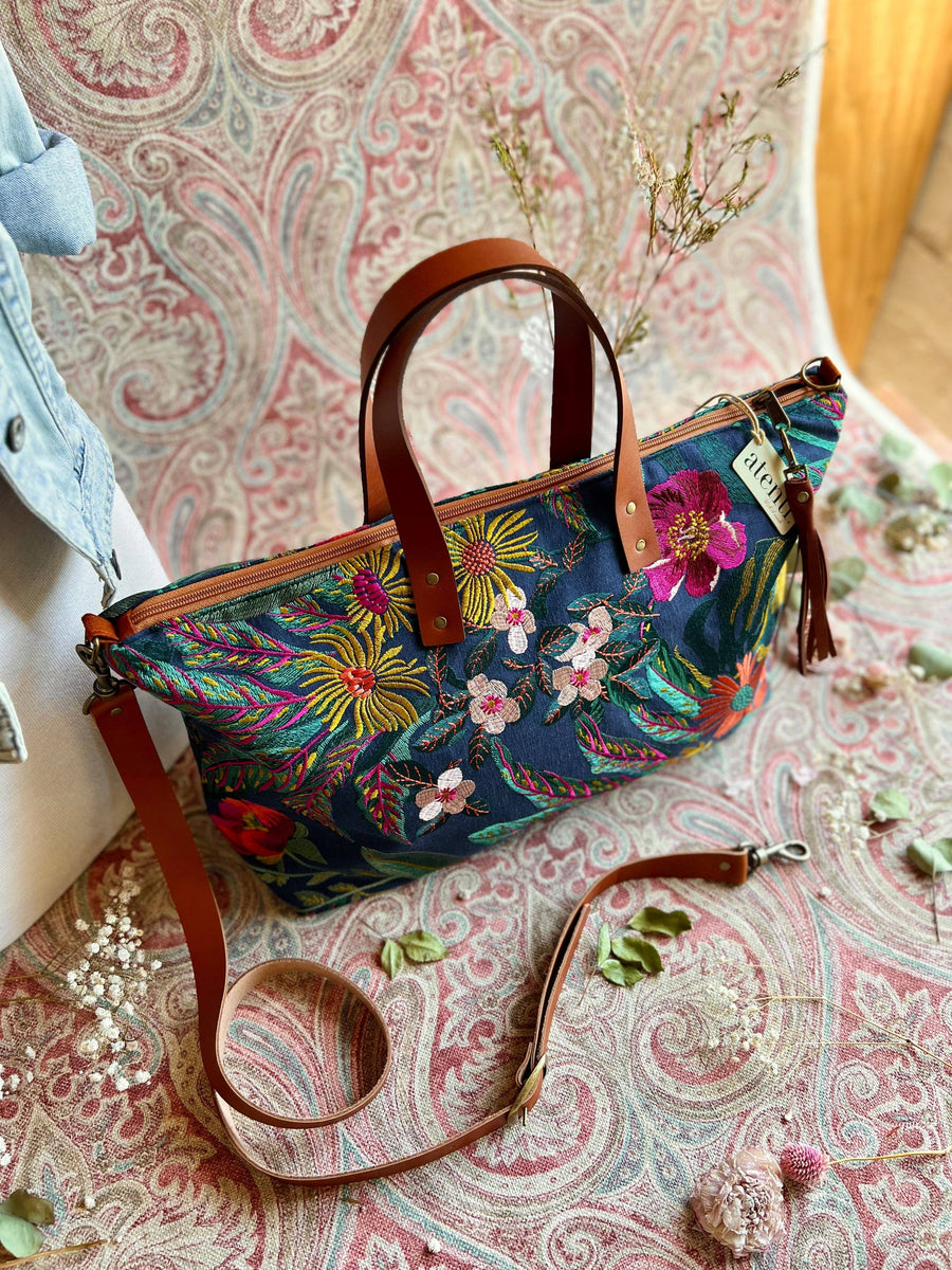 Atenti Tote Bags Atenti - Flora Buddy Carryall Tote Bag joeriaknits